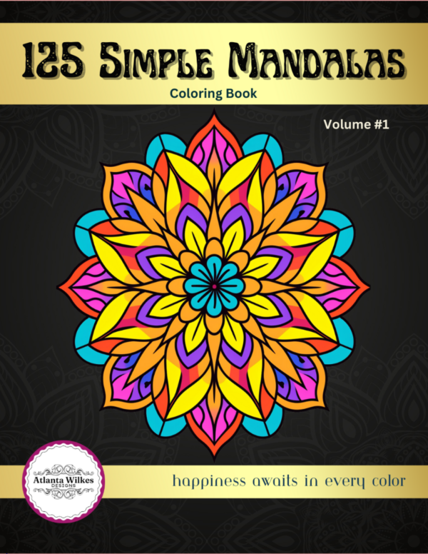 125 Simple Mandalas Volume #1 Coloring Book Download