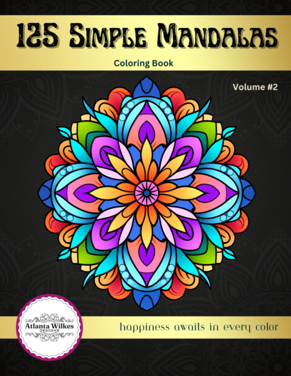 125 Simple Mandalas Volume #2 Coloring Book Download