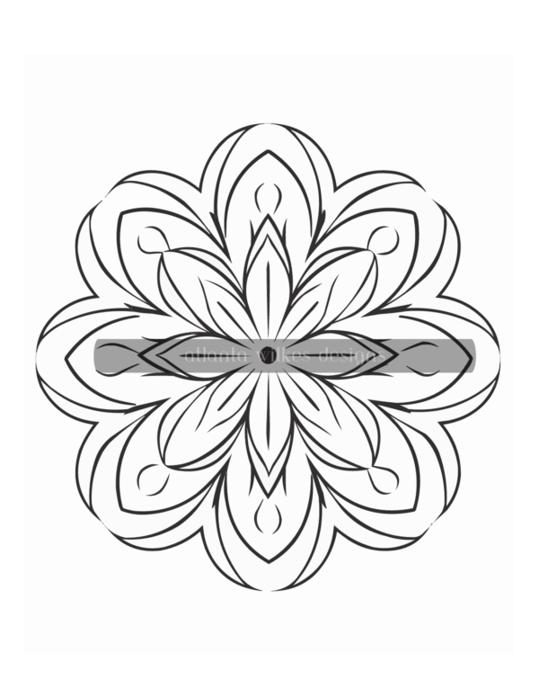 125 Simple Mandalas Volume #1 Coloring Book Download - Image 7