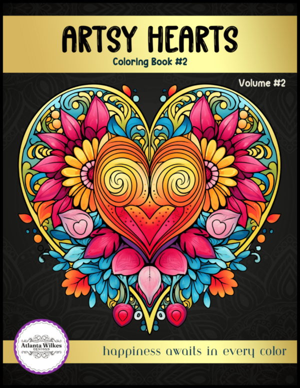 Artsy Hearts Coloring Book Volume #2 Download