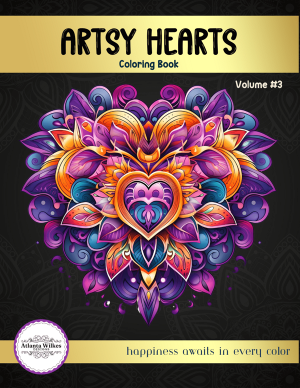 Artsy Hearts Coloring Book Volume #3 Download