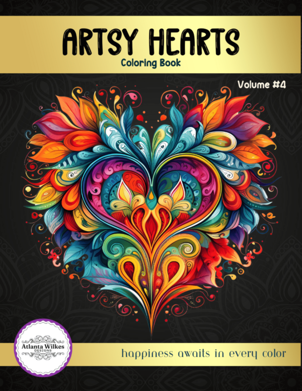 Artsy Hearts Coloring Book Volume #4 Download