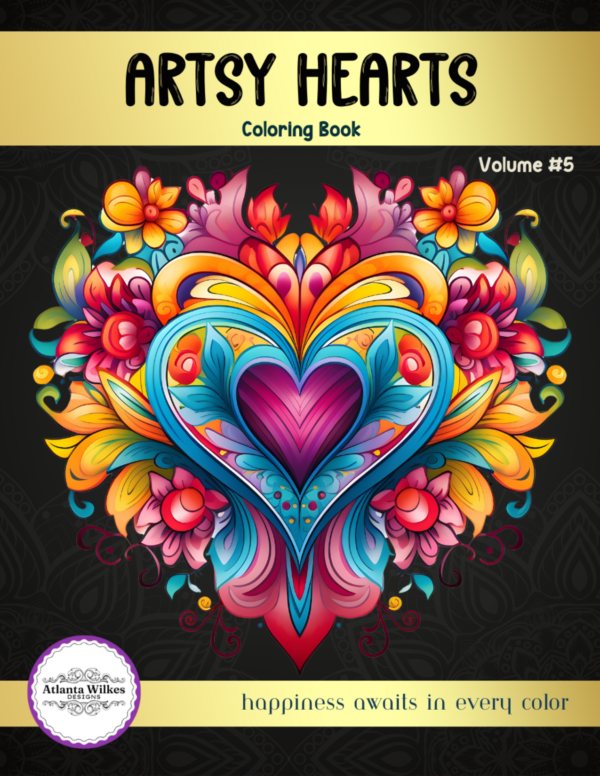 Artsy Hearts Coloring Book Volume #5 Download