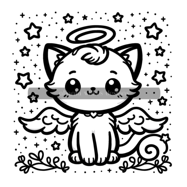 Christmas Kittens Coloring Book Download - Image 4