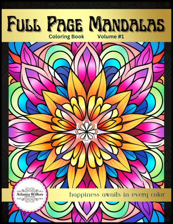 Full Page Mandalas Volume #1 Coloring Book Download