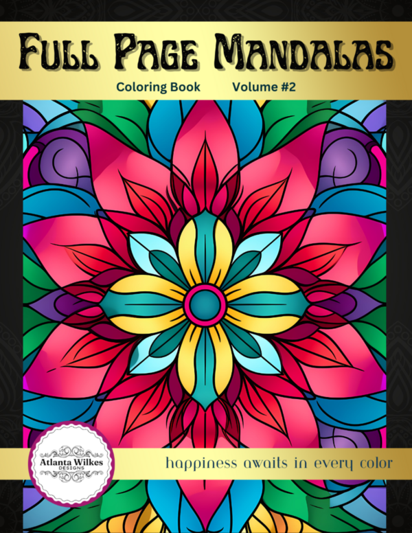 Full Page Mandalas Volume #2 Coloring Book Download