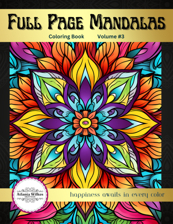 Full Page Mandalas Volume #3 Coloring Book Download