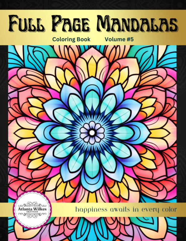 Full Page Mandalas Volume #5 Coloring Book Download