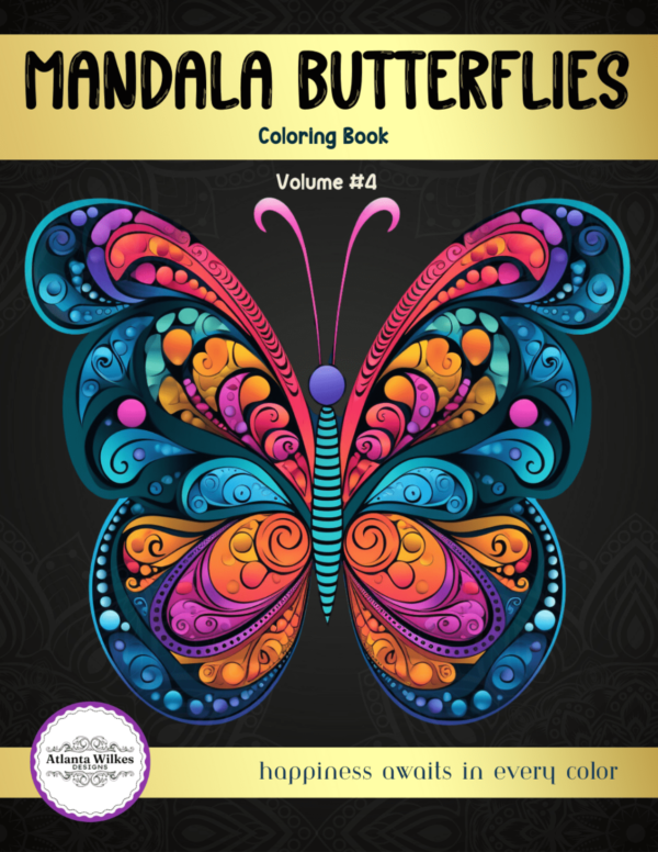 Mandala Butterflies Volume #4 Coloring Book Download