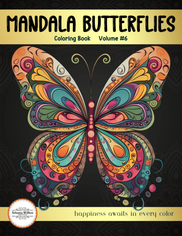 Mandala Butterflies Volume #6 Coloring Book Download