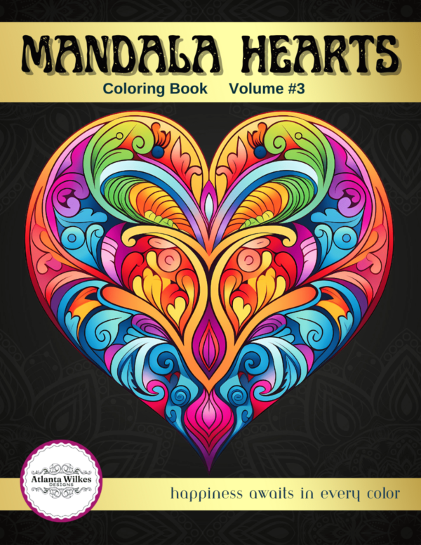 Mandala Hearts Volume #3 Coloring Book Download