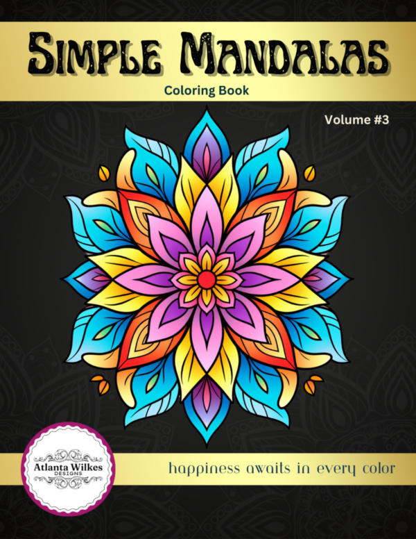 Simple Mandalas Volume #3 Coloring Book Download