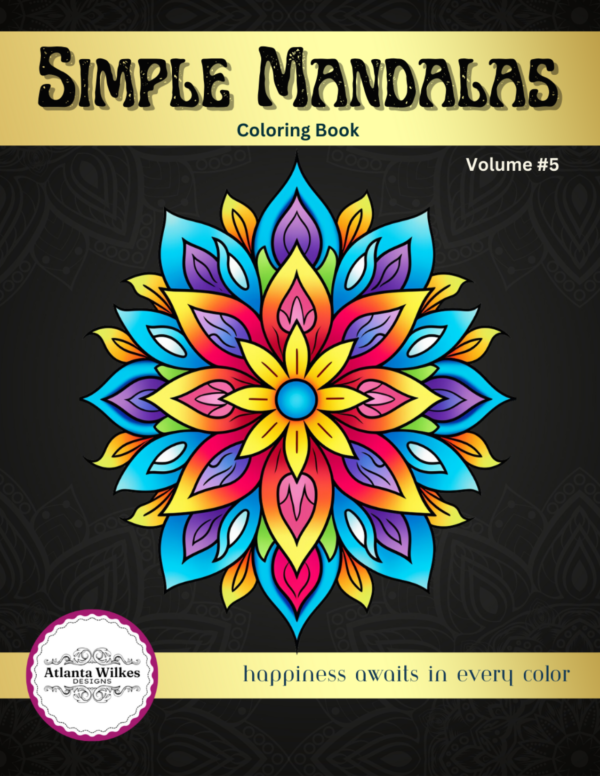 Simple Mandalas Volume #5 Coloring Book Download