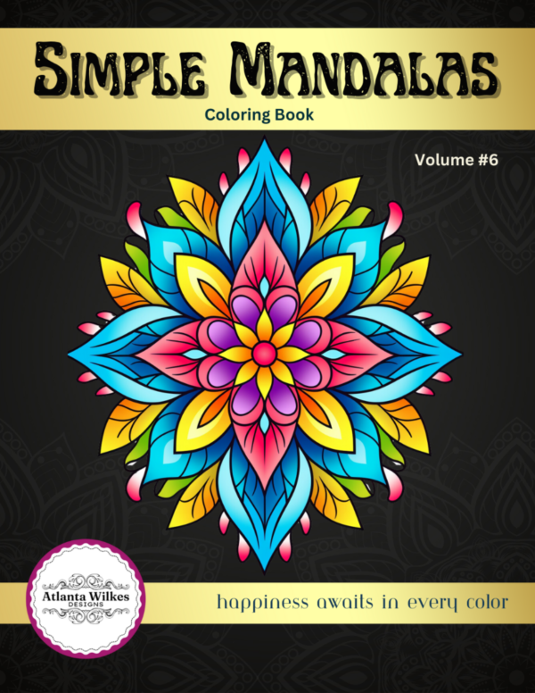 Simple Mandalas Volume #6 Coloring Book Download