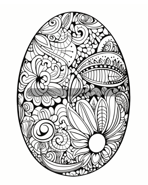 Artsy Easter Eggs Coloring Book Volume #1 Download - Image 7