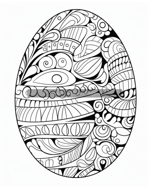 Artsy Easter Eggs Coloring Book Volume #1 Download - Image 9