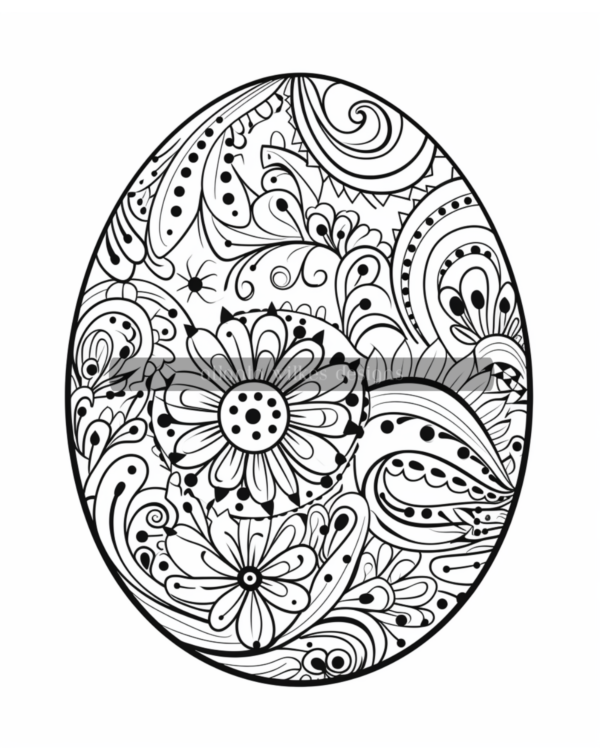 Artsy Easter Eggs Coloring Book Volume #1 Download - Image 11