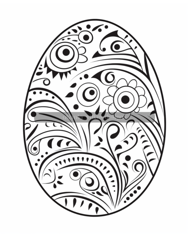 Artsy Easter Eggs Coloring Book Volume #1 Download - Image 3