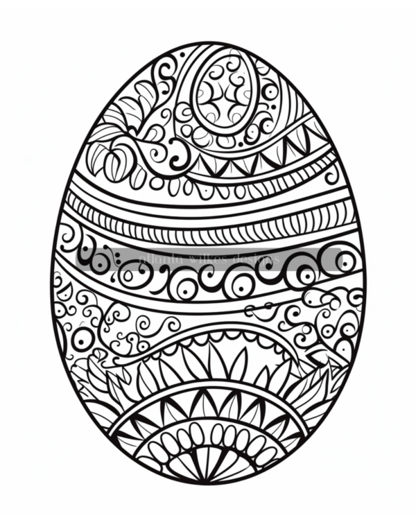 Artsy Easter Eggs Coloring Book Volume #1 Download - Image 4