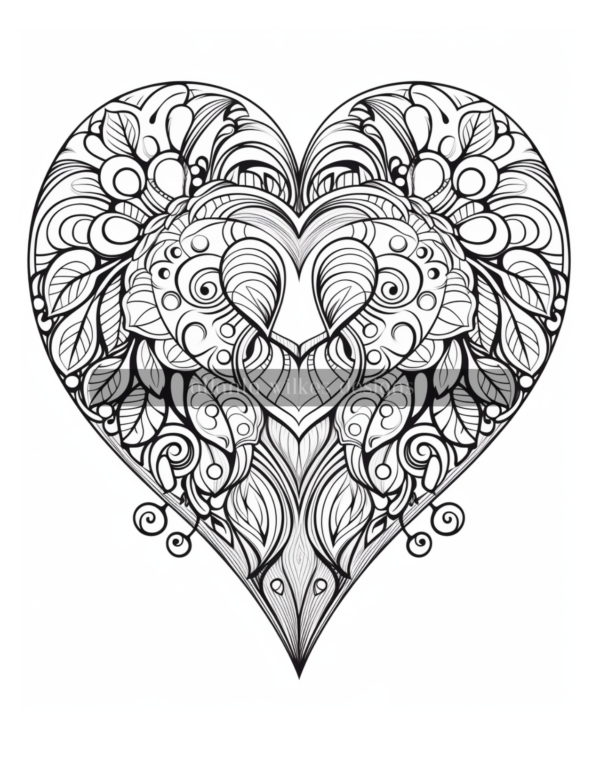 Artsy Hearts Coloring Book Volume #2 Download - Image 2