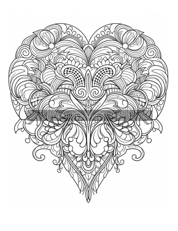 Artsy Hearts Coloring Book Volume #2 Download - Image 3