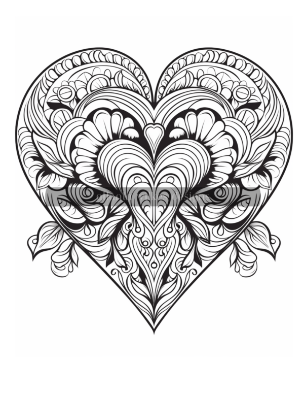 Artsy Hearts Coloring Book Volume #2 Download - Image 4