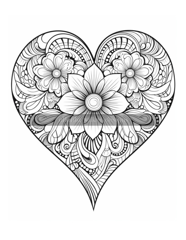 Artsy Hearts Coloring Book Volume #2 Download - Image 8