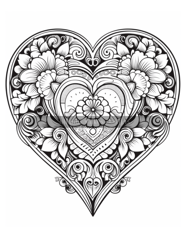 Artsy Hearts Coloring Book Volume #2 Download - Image 9