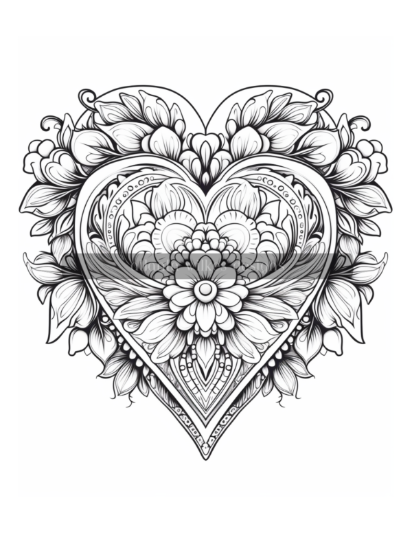 Artsy Hearts Coloring Book Volume #3 Download - Image 2