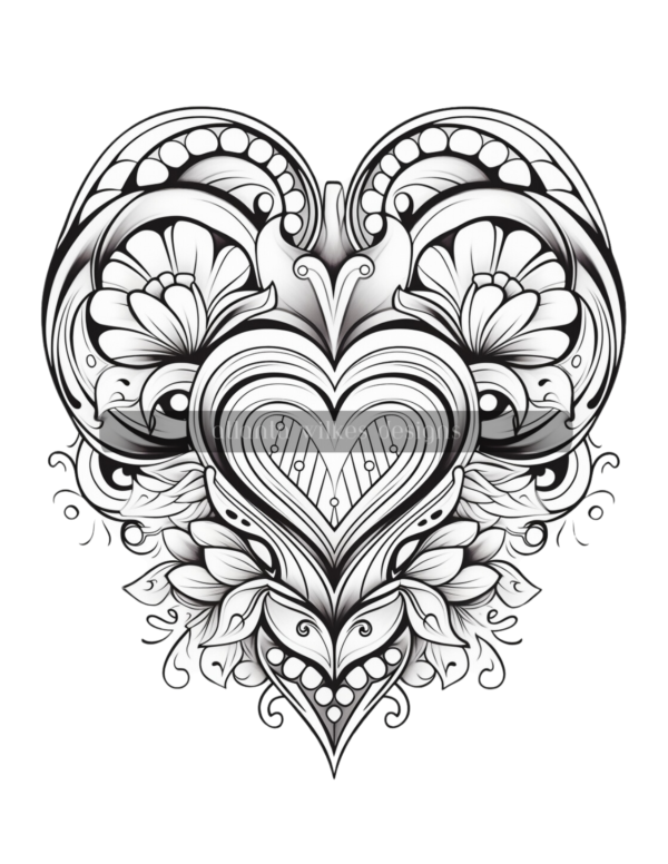 Artsy Hearts Coloring Book Volume #3 Download - Image 11