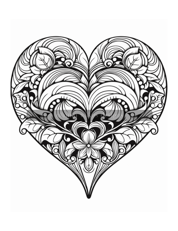 Artsy Hearts Coloring Book Volume #3 Download - Image 3