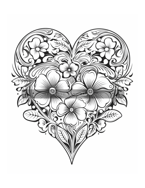 Artsy Hearts Coloring Book Volume #3 Download - Image 4