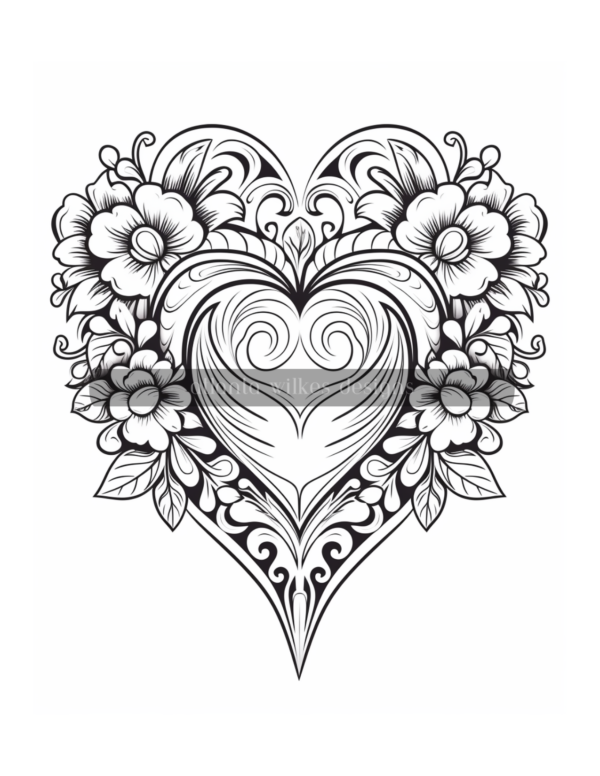 Artsy Hearts Coloring Book Volume #3 Download - Image 6