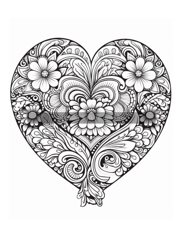 Artsy Hearts Coloring Book Volume #3 Download - Image 9