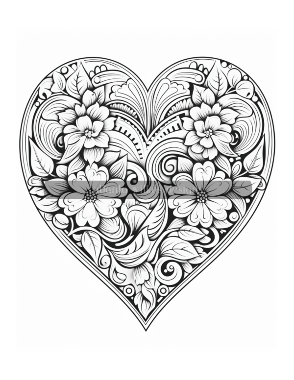 Artsy Hearts Coloring Book Volume #4 Download - Image 10