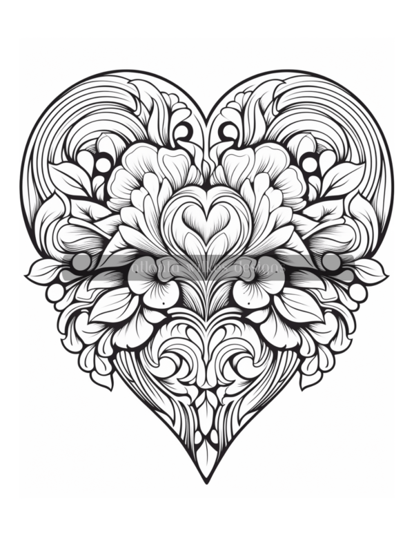 Artsy Hearts Coloring Book Volume #5 Download - Image 2