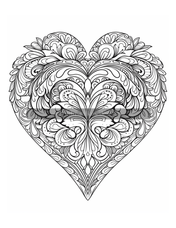 Artsy Hearts Coloring Book Volume #5 Download - Image 11