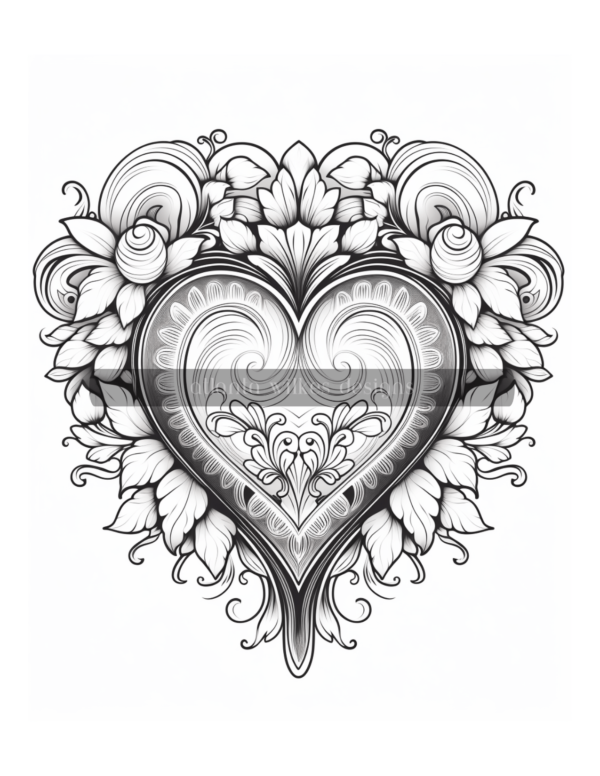 Artsy Hearts Coloring Book Volume #5 Download - Image 8