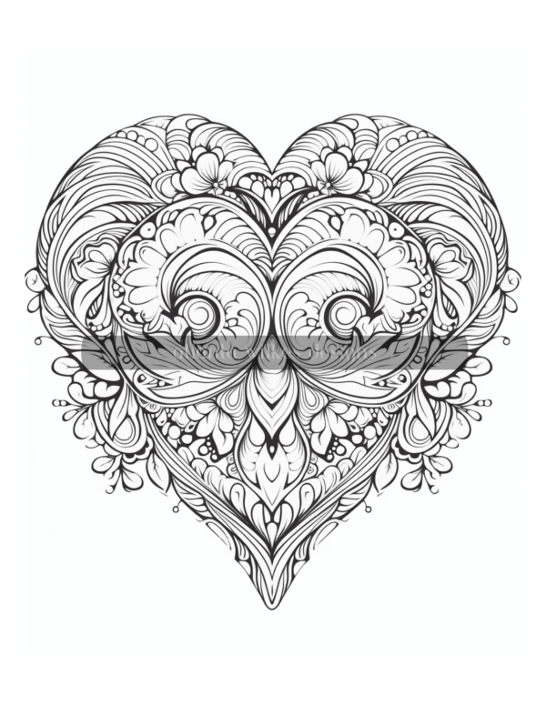 Artsy Hearts Coloring Book Volume #5 Download - Image 9