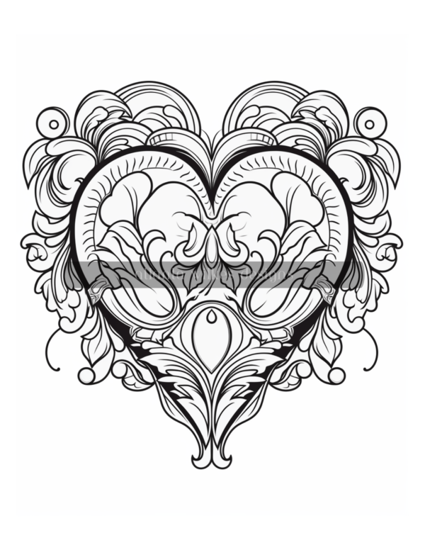 Artsy Hearts Coloring Book Volume #5 Download - Image 10