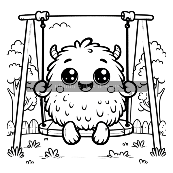 Cute Little Monsters Coloring Book Download - Image 2