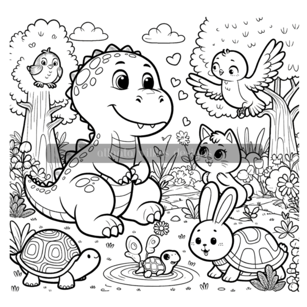 Dinosaurs Coloring Book Download - Image 8