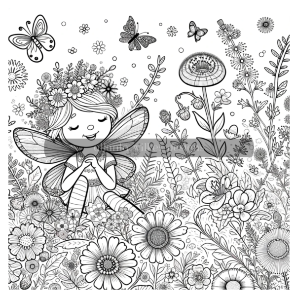 Fairy Garden Coloring Book Download - Image 4