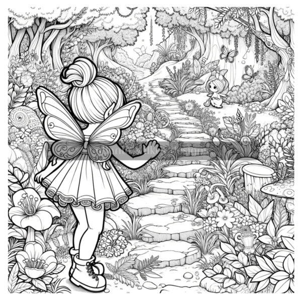 Fairy Garden Coloring Book Download - Image 6