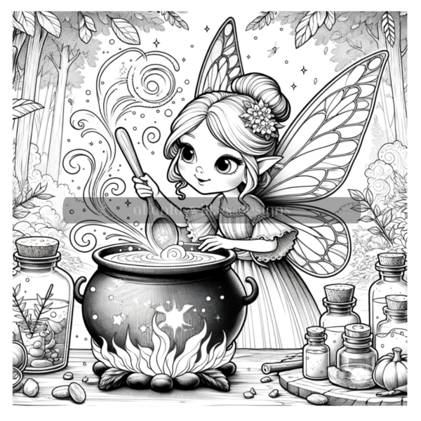 Fairy Garden Coloring Book Download - Image 8