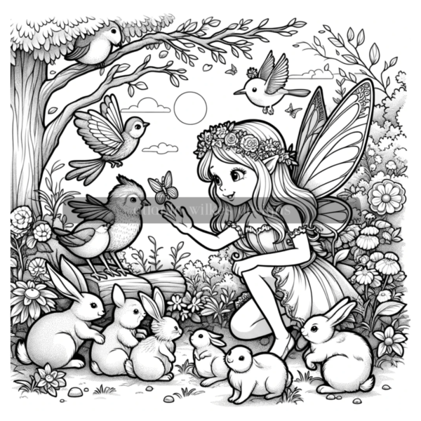 Fairy Garden Coloring Book Download - Image 9