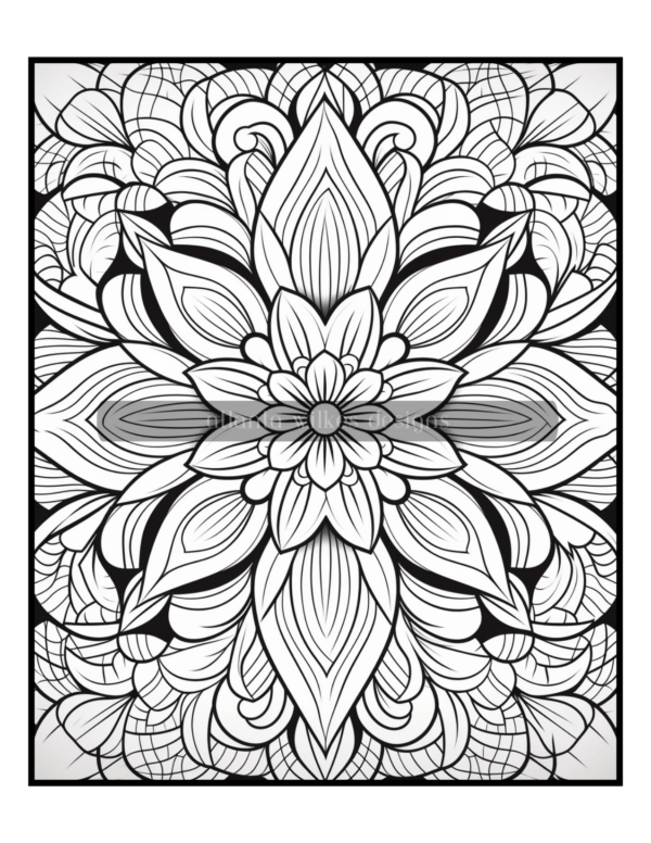 Full Page Mandalas Volume #1 Coloring Book Download - Image 3