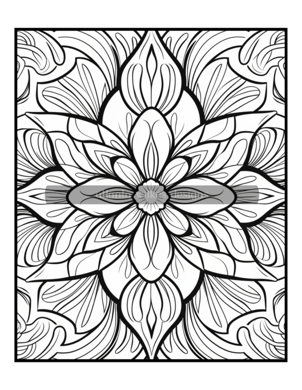 Full Page Mandalas Volume #1 Coloring Book Download - Image 2