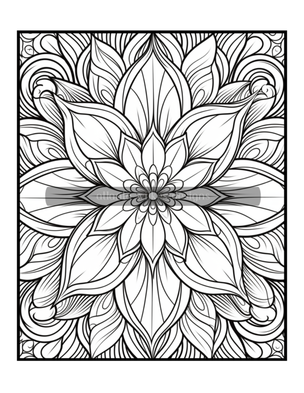 Full Page Mandalas Volume #1 Coloring Book Download - Image 4