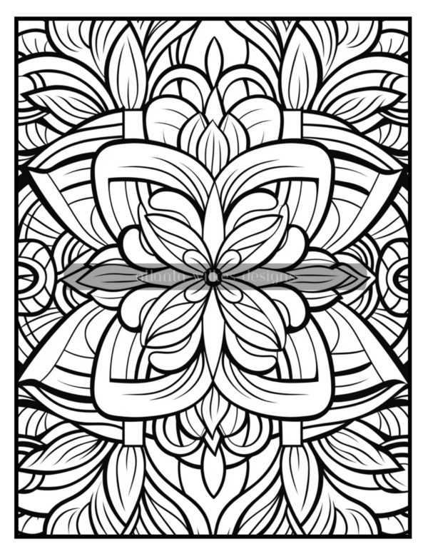 Full Page Mandalas Volume #1 Coloring Book Download - Image 5